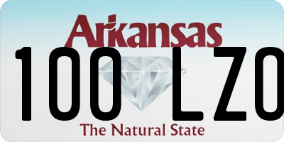 AR license plate 100LZO