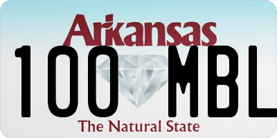 AR license plate 100MBL