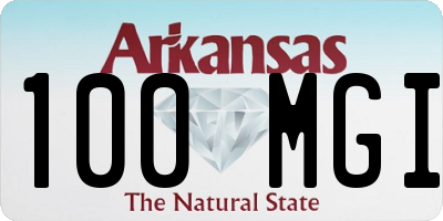 AR license plate 100MGI