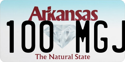 AR license plate 100MGJ