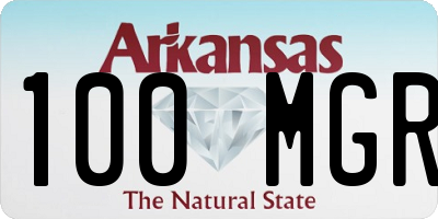 AR license plate 100MGR