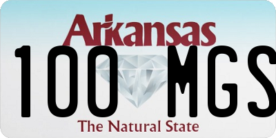 AR license plate 100MGS