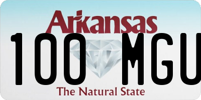 AR license plate 100MGU