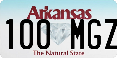 AR license plate 100MGZ