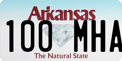 AR license plate 100MHA