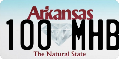 AR license plate 100MHB