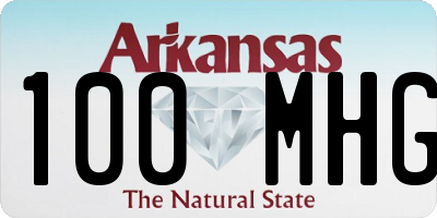 AR license plate 100MHG