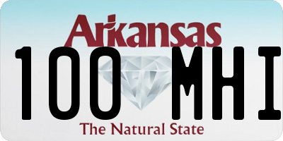 AR license plate 100MHI