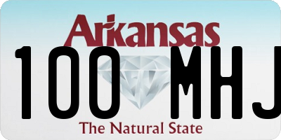 AR license plate 100MHJ