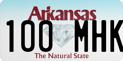AR license plate 100MHK