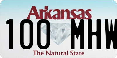 AR license plate 100MHW