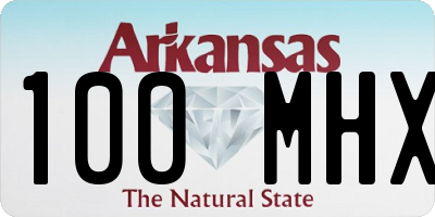 AR license plate 100MHX