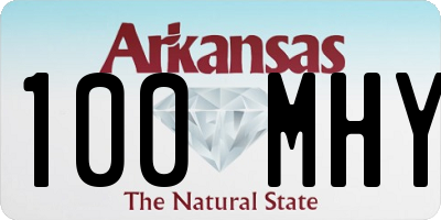 AR license plate 100MHY