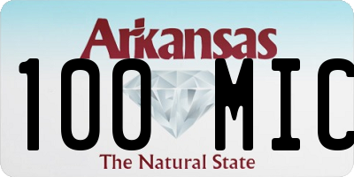 AR license plate 100MIC