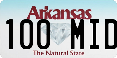 AR license plate 100MID