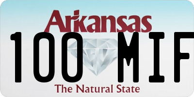 AR license plate 100MIF