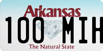AR license plate 100MIH