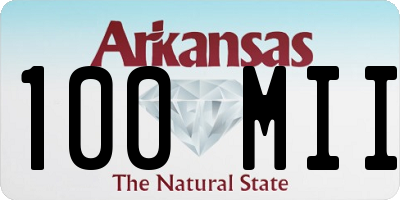 AR license plate 100MII