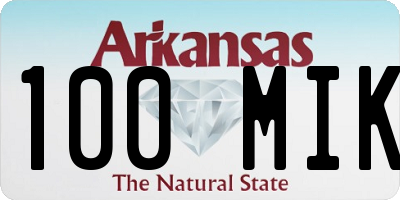 AR license plate 100MIK