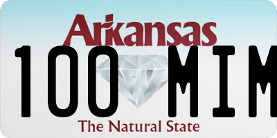 AR license plate 100MIM