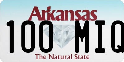 AR license plate 100MIQ
