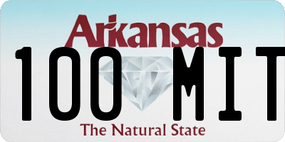 AR license plate 100MIT