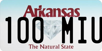 AR license plate 100MIU