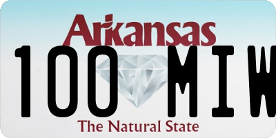 AR license plate 100MIW