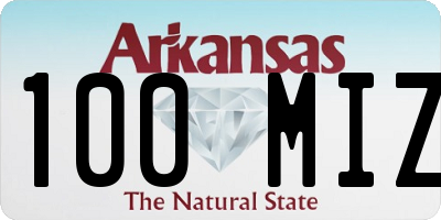 AR license plate 100MIZ