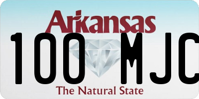 AR license plate 100MJC