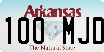 AR license plate 100MJD