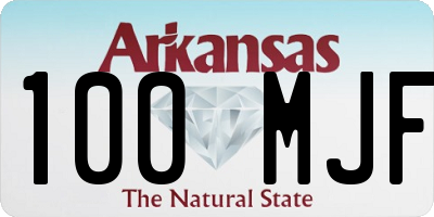 AR license plate 100MJF