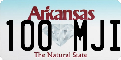 AR license plate 100MJI