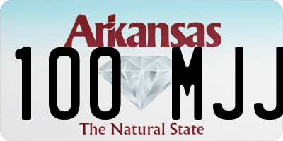AR license plate 100MJJ