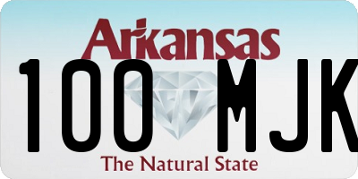 AR license plate 100MJK