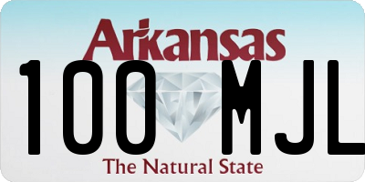 AR license plate 100MJL