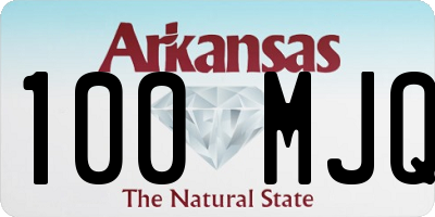 AR license plate 100MJQ