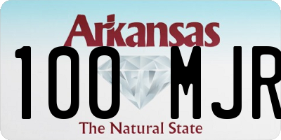 AR license plate 100MJR
