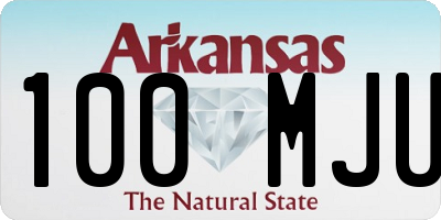 AR license plate 100MJU