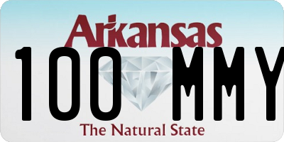 AR license plate 100MMY