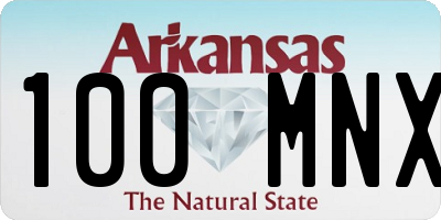 AR license plate 100MNX