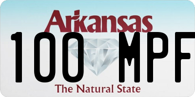 AR license plate 100MPF