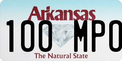 AR license plate 100MPO