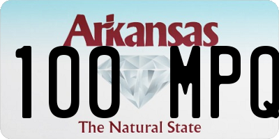 AR license plate 100MPQ