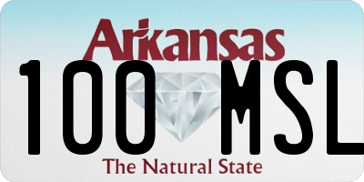 AR license plate 100MSL