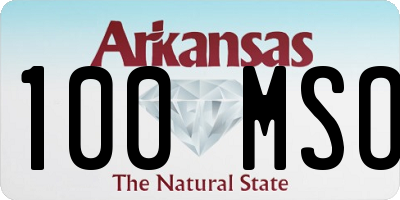 AR license plate 100MSO