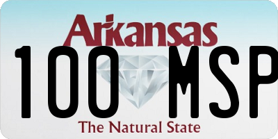 AR license plate 100MSP