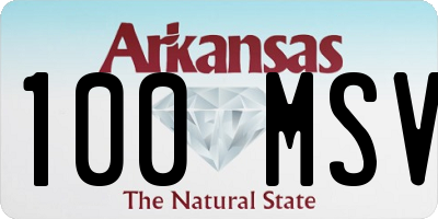 AR license plate 100MSV