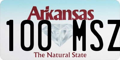 AR license plate 100MSZ