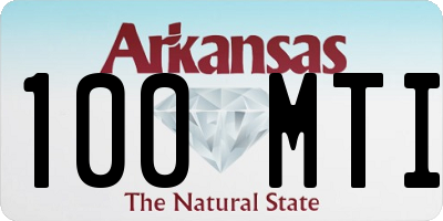 AR license plate 100MTI